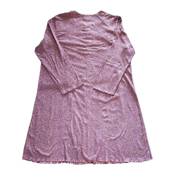 Celestial Dreams 2014 Pink Purple Floral Long Sleeve Midi Nightgown Plussize 3X - Picture 11 of 15